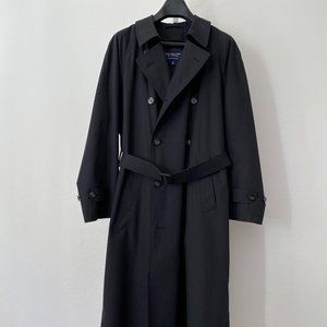 Roundtree and Yorke Rainwear Black Men's Raincoat, 38 Reg